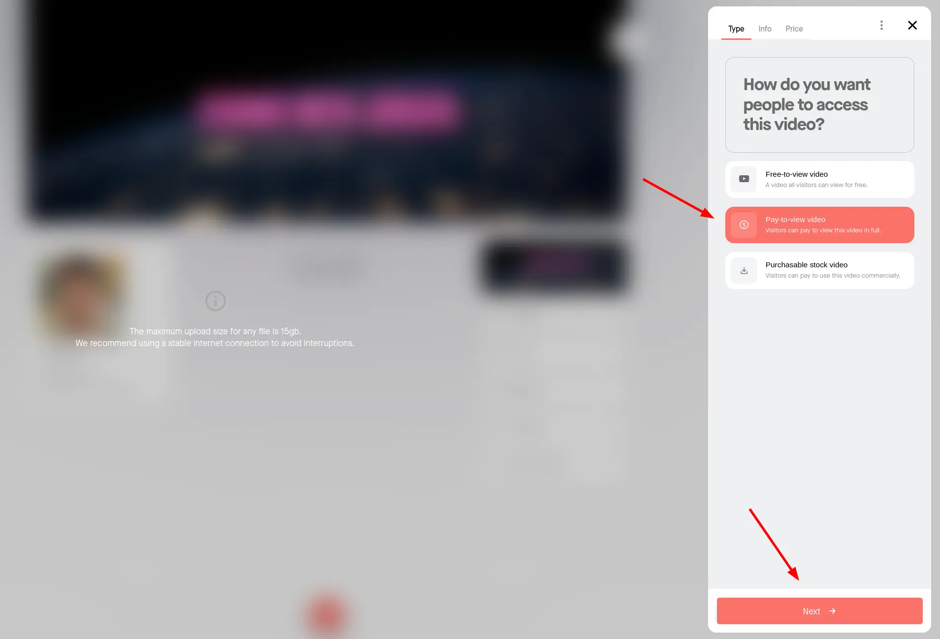 Set YouTube live stream to Unlisted to control access